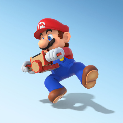 Starting today, a free software update is available for the Mario Kart 8 Deluxe game for the Nintendo Switch system, allowing you to use the Toy-Con Motorbike from the Nintendo Labo: Variety Kit to control your in-game vehicles. (Graphic: Business Wire)