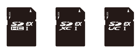 SDHC Express, SDXC Express and SDUC Express cards (Photo: Business Wire)