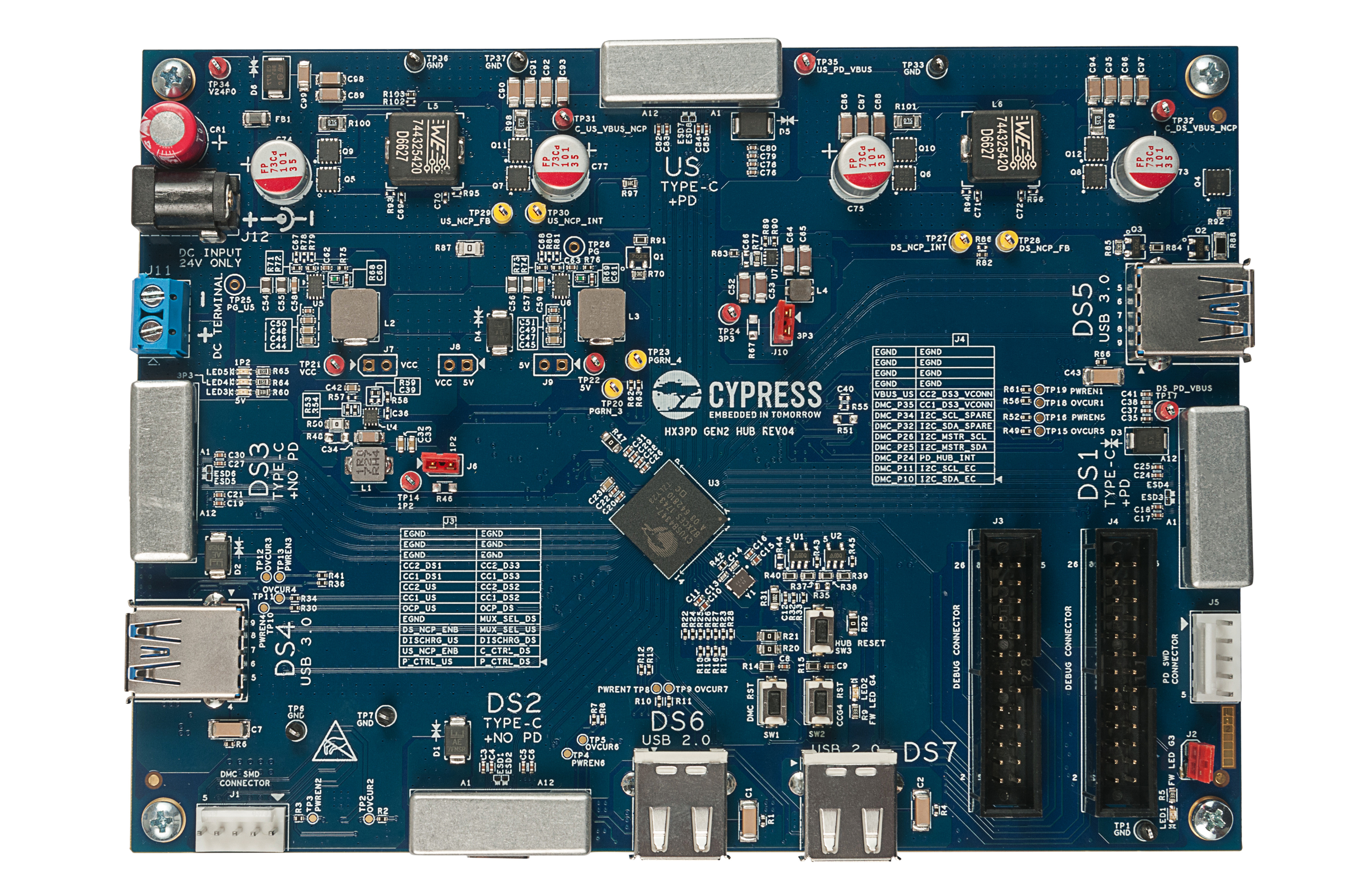 Cypress 2x CY7C65113-SC USB Hub with Microcontroller 