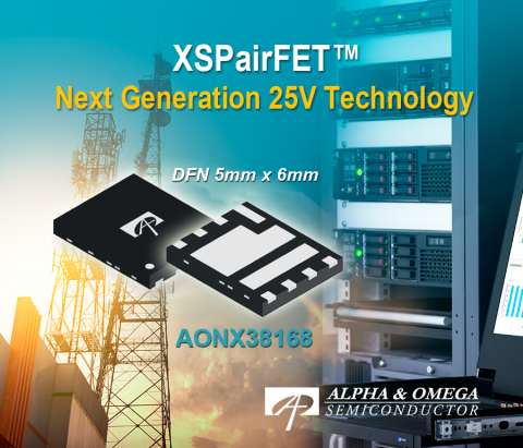 Next Generation 25V Technology: AONX38168 (Graphic: Business Wire)