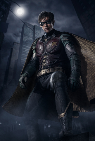 The first full view of Robin from upcoming DC UNIVERSE original series, "Titans." (Photo: Business Wire)