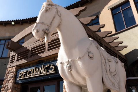 P.F. Chang’s guests are greeted by the iconic stone horse, a symbol of strength for the brand at restaurants around the world. (Photo: Business Wire) 