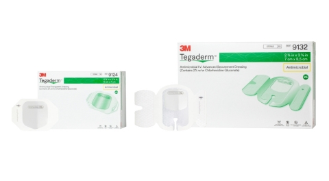3M introduces Tegaderm Antimicrobial I.V. Advanced Securement Dressing and Tegaderm Antimicrobial Transparent Dressing to enhance its PIV maintenance solution offerings and help reduce infection risk (Photo: 3M).
