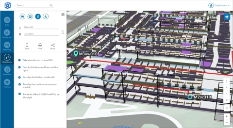 ArcGIS Indoors will make life easier for employees, customers, travelers, and visitors by allowing them to see and share where assets, rooms, departure gates, and offices are located. (Graphic: Business Wire)