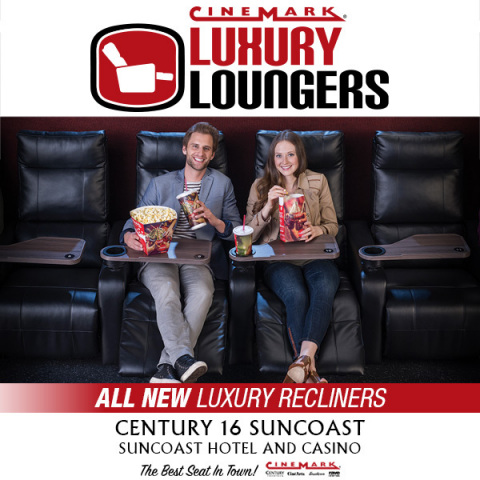 Cinemark has replaced existing seats in multiple auditoriums with Luxury Loungers, which are heated, ... 