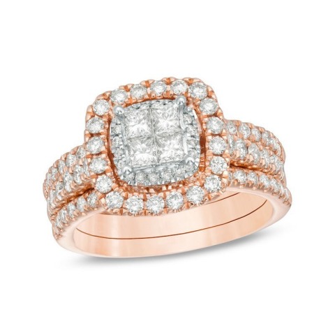 Zales highlights popular engagement ring styles as part of the Pinterest 2018 Wedding Report, including this option for the fashionable bride. (Photo: Business Wire)