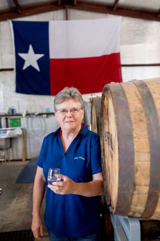 Marlene Holmes, head distiller of Ben Milam Whiskey (Photo by: Andrew Reiner Photography)