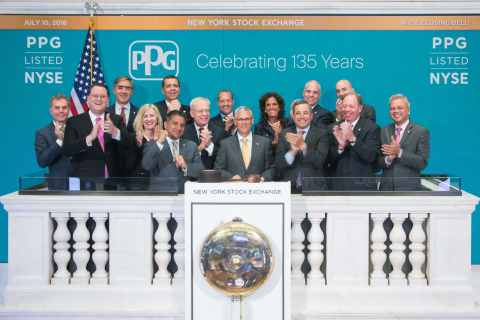 PPG marked the 135th anniversary of its founding with Michael H. McGarry, PPG chairman and chief exe ... 