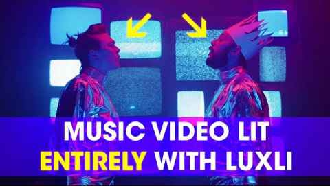 Music video lit entirely with Luxli (Photo: Business Wire)