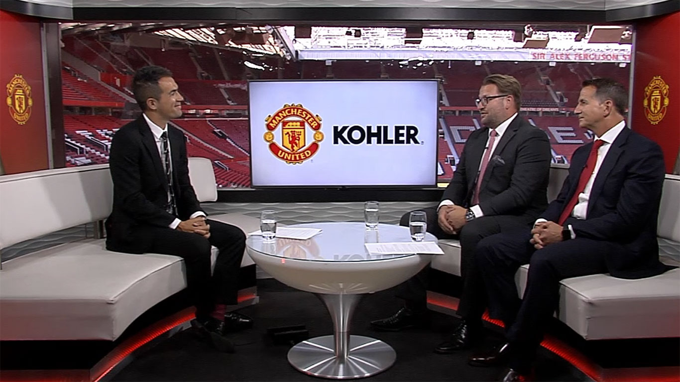 Manchester United's Group MD, Richard Arnold and Kohler CEO, David Kohler discuss their shirt sleeve partnership, the first of its kind for the club