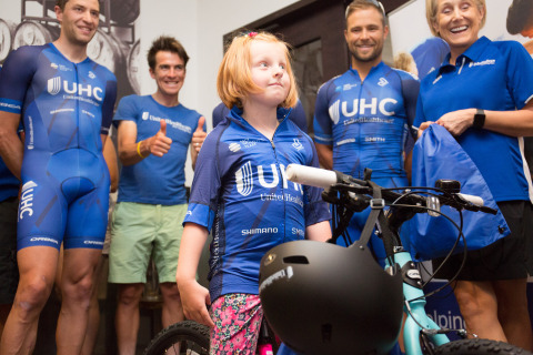UnitedHealthcare Children’s Foundation grant recipient Claire Jensen, 5, was named the “Pro Cyclist  ... 