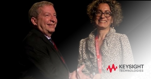 Howard R. Appelman, Associate Technical Fellow and Chair of the ASEE Corporate Members Council, Boeing; Erica Messinger, Keysight Technologies. (Photo: Business Wire)
