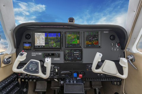 Bonanza equipped with TXi flight displays, the G5 electronic flight instrument and the GFC 600 autopilot. (Photo: Business Wire)