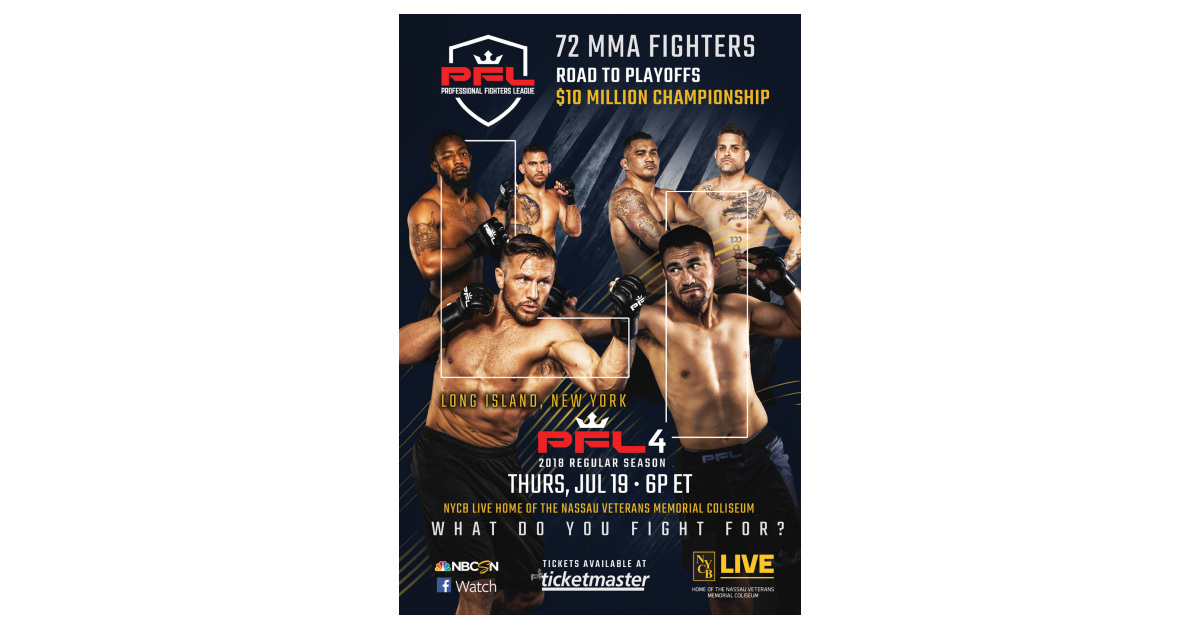 Professional Fighters League (PFL) Featherweights and Heavyweights Weigh-In  Before Their Return to Cage for PFL4 and Make-or-Break Fights Heading Into  October Playoffs