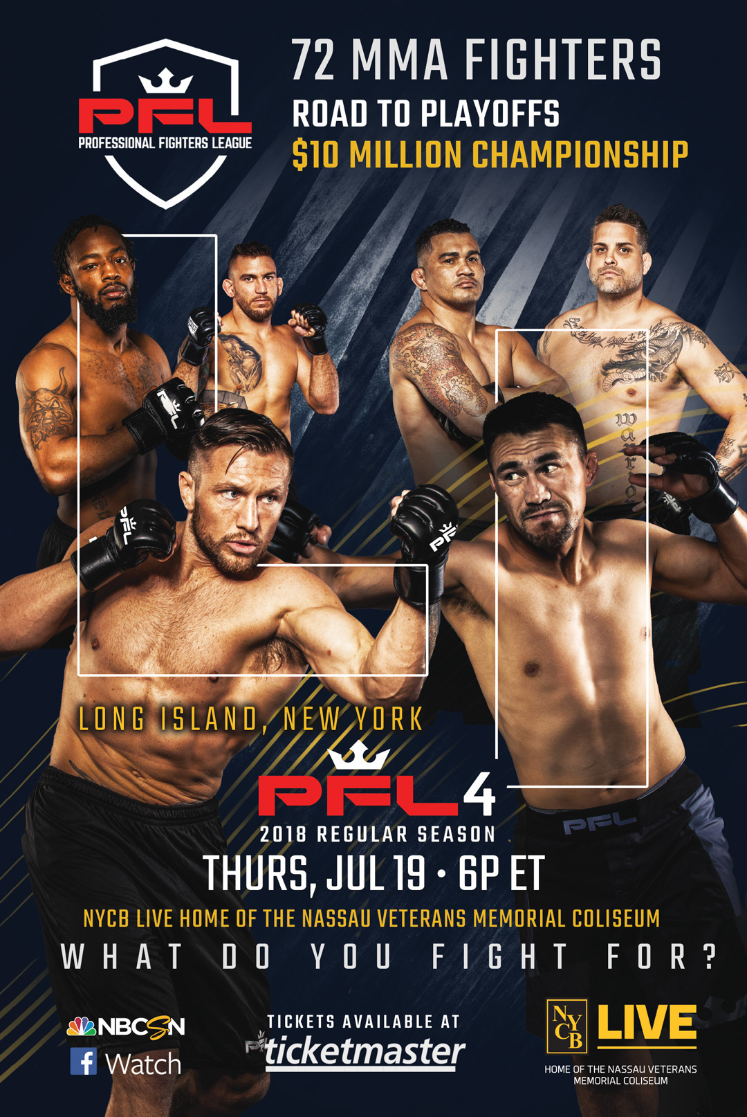 Professional Fighters League (PFL) Featherweights and Heavyweights Weigh-In  Before Their Return to Cage for PFL4 and Make-or-Break Fights Heading Into  October Playoffs