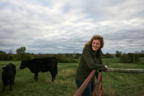 Tori Streitmatter, 2017’s #RootedinAg contest winner, enjoys spending time on her family’s farm in S ... 
