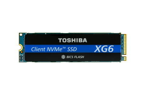 Toshiba Memory's new XG6 series of SSDs is the first to use 96-layer BiCS FLASH 3D flash memory. (Photo: Business Wire)