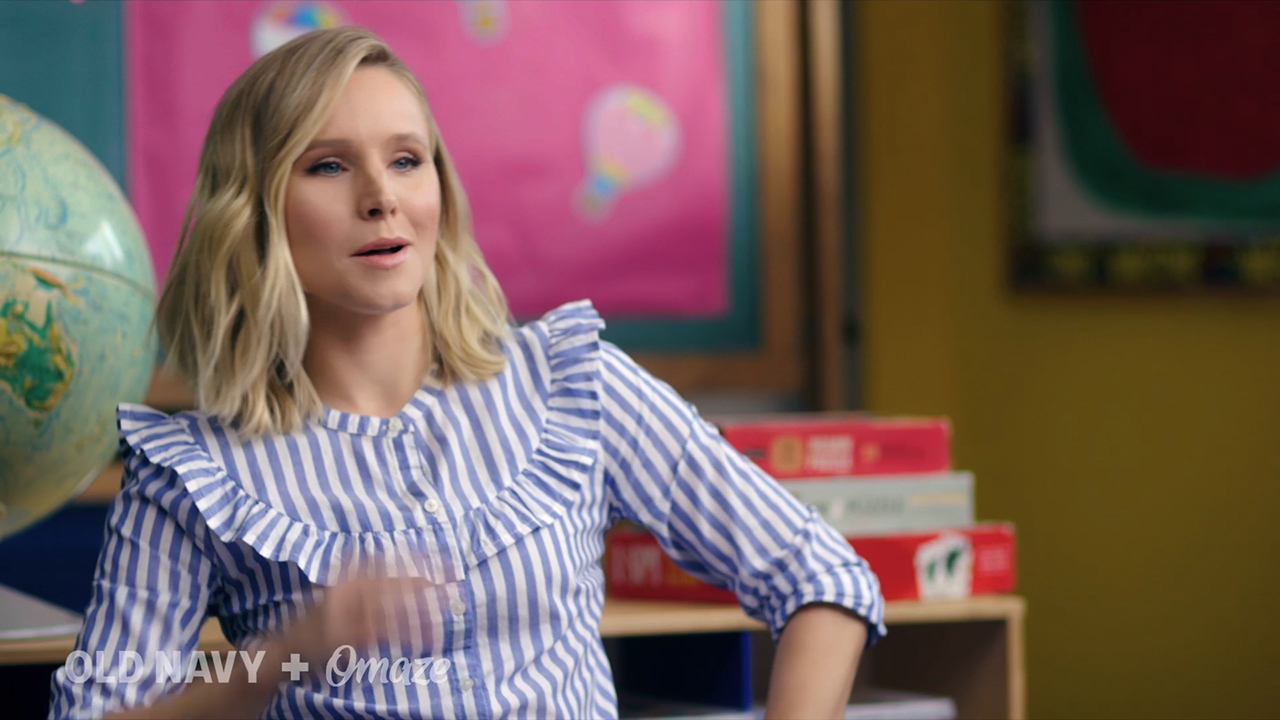 Old Navy's Cause Platform ONward! Teams Up with Kristen Bell to Rock Your First Day of School