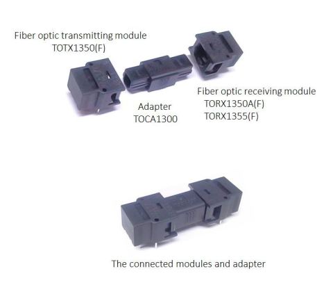 Toshiba: An adapter "TOCA1300" for unidirectional optical modules for short distance data transmission. (Photo: Business Wire)
