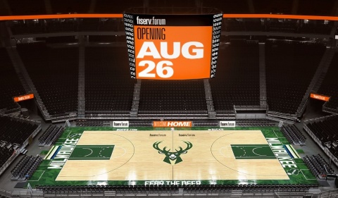 Fiserv Forum showcases company's commitment to financial experiences in step with the way people live, work and play. (Photo: Business Wire)