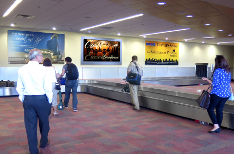 Clear Channel Airports new cutting-edge media network will include upgrading two 86" LCDs on the bag ... 