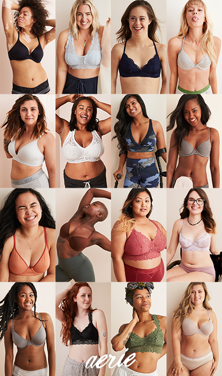 Aerie Continues to Challenge the Intimate Apparel Industry to Change How  Women Shop for Bras