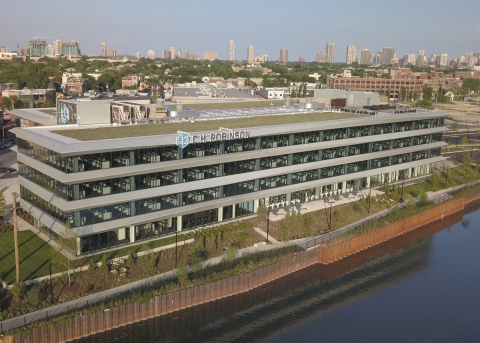 C.H. Robinson's flagship Chicago office is the first anchor tenant in the new Lincoln Yards development. (Photo: Steve Miller)