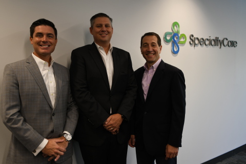 (L to R) Jonathan Walters, President IONM, SpecialtyCare; Brian McCollum, President & CEO, Precedent Spine; Dr. Sam Weinstein, CEO, SpecialtyCare (Photo: Business Wire)