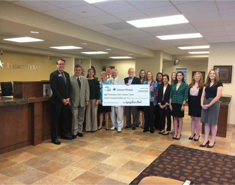 LegacyTexas Bank and the Federal Home Loan Bank of Dallas awarded $16,000 in Partnership Grant Progr ... 