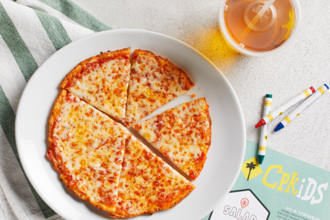 CPKids can now order their favorite CPK pizza on Cauliflower Pizza Crust. Photo: California Pizza Kitchen