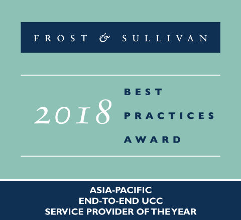 2018 Frost & Sullivan Asia-Pacific End-to-End UCC Service Provider of the Year (Graphic: Business Wire)