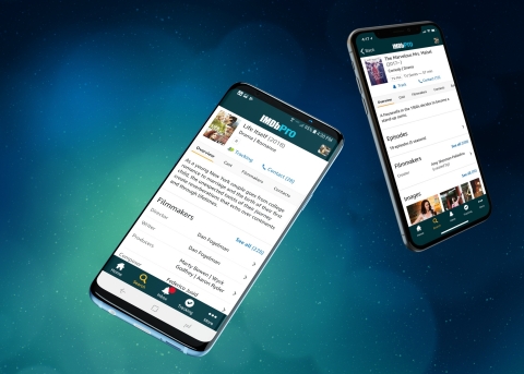 IMDbPro, the essential resource for entertainment industry professionals, today announced the launch of its first-ever Android app in the Google Play Store. The IMDbPro app is now available for both iPhone and Android. (Photo: Business Wire)