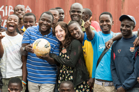 SHOFCO (Shining Hope for Communities) to receive world's largest annual humanitarian award for its local approach to transforming lives in Kenyan urban slums. Photo courtesy of Audrey Hall.
