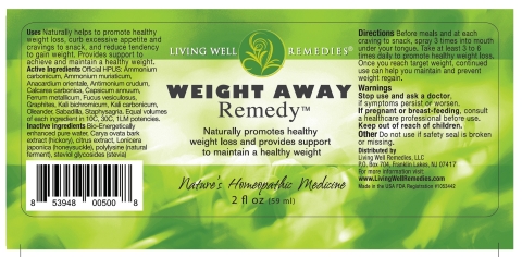 Weight Away Remedy label (Graphic: Business Wire)