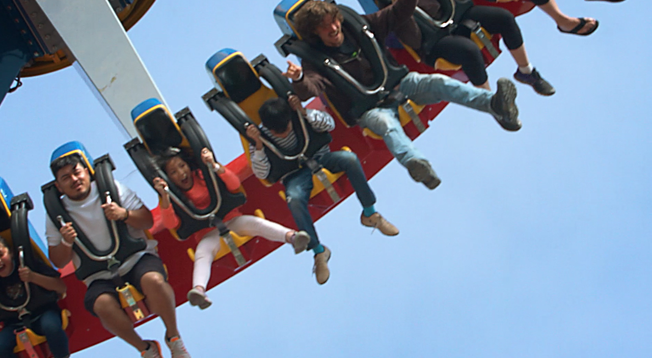 Six Flags Great Adventure's new Cyborg ride on display in dizzying