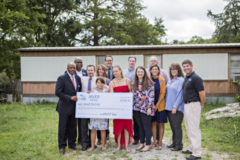 Retired Coast Guard Jared Bishop received a $7,000 HAVEN grant from ARVEST Bank and FHLB Dallas to help fund home repairs. (Photo: Business Wire)
