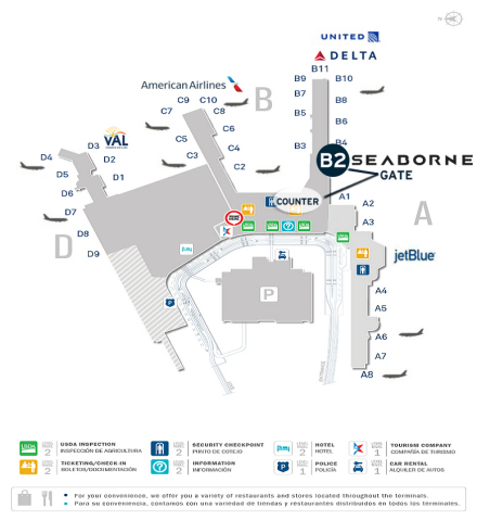 Terminal Map – San Juan's Luis Muñoz Marín International Airport (Photo: Business Wire)