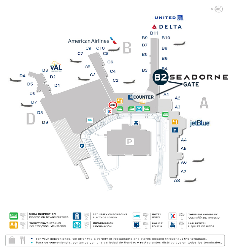 Sju Airport Terminal Map Seaborne Airlines Improves Customer Experience at San Juan's Luis 