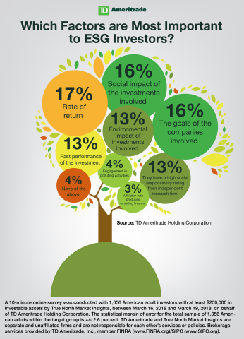 TD Ameritrade's Socially Responsible Investing Survey infographic (Graphic: Business Wire).