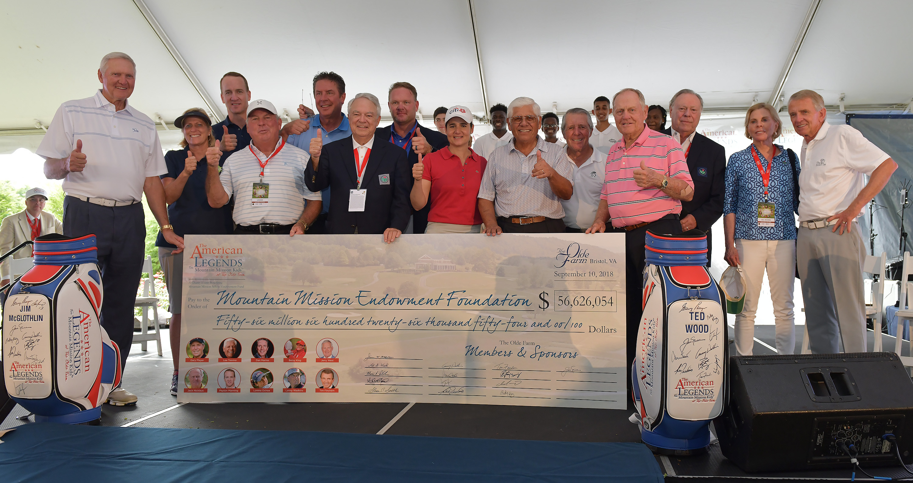 The American Legends Golf Tournament Drives 56 6 Million In Donations For Mountain Mission School Business Wire