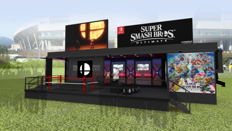 To lead up to the game’s launch on Dec. 7, Nintendo is partnering with Wendy’s College Tailgate Tour, the largest traveling fan experience in college football, to bring Super Smash Bros. Ultimate to notable football matchups to let fans play the game before heading into the stadium to cheer on their favorite team. (Photo: Business Wire)