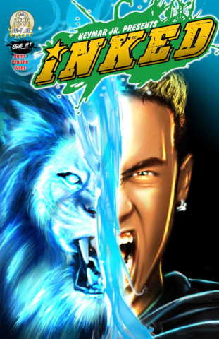  The cover art for Inked: Art Animates Life #1 from Neymar Jr. Comics. (Graphic: Business Wire)