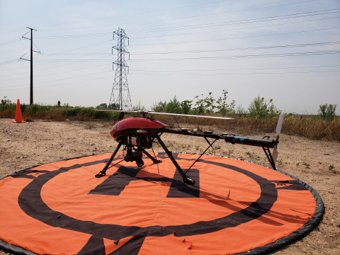 Xcel Energy is the first U.S. utility to operate drones beyond visual line of sight during ongoing inspections of transmission lines. (Photo: Xcel Energy)