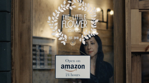 Ms. Holly Rutt, co-founder of Little Flower Soap Co. based in Michigan, is the U.S. business owner featured in the new Amazon national TV ad. (Photo: Business Wire)