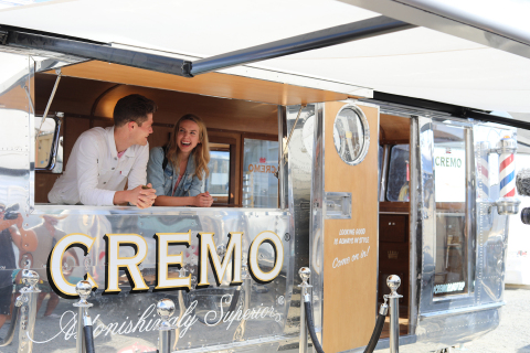 CREMO Road Trip ambassadors Edward Harrington and Faith Brannon will be Burke & Payne Barber Co. at the corner of South and 9th, in downtown Philadelphia from 12-3 PM ET, on Tuesday, September 18. Look for the CREMO Whirlaway for free CREMO products, haircuts and grooming, all in honor of the 2018 Great American Road Trip. (Photo: Business Wire)
