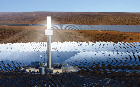 Aurora Solar Thermal Energy Project near Port Augusta SA (Rendering) (Photo: Business Wire)