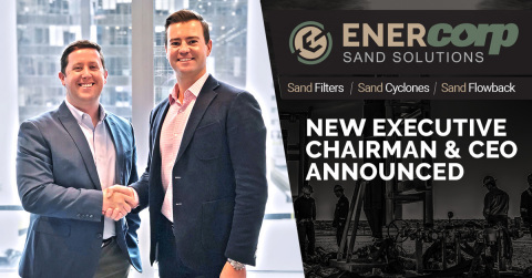 James Pung (left) and Justin Morin (right) of EnerCorp Sand Solutions. (Photo: Business Wire)