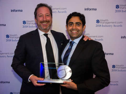 Steve Sears (Chief Market Strategist) with Akhil Lodha (Chief Executive Officer) (Photo: Business Wi ... 