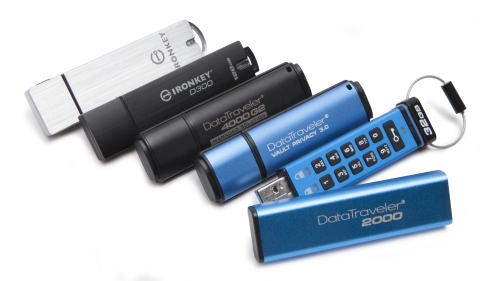 Kingston Technology Full Line of Encrypted USB Drives (Photo: Business Wire)