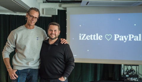 Left to right: Jacob de Geer, co-founder and CEO of iZettle, and Bill Ready, chief operating officer of PayPal. (Photo: Business Wire)
